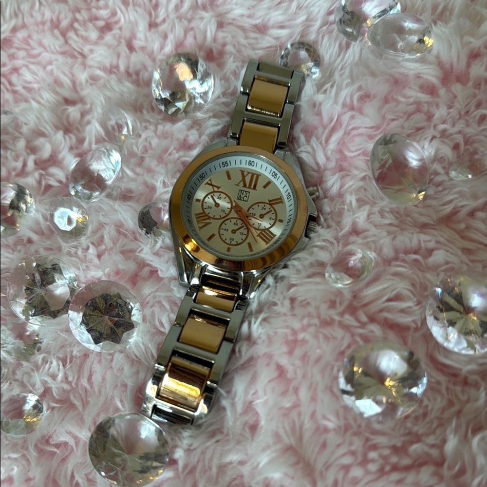 NY&C 2 tone Watch (Rose gold and Silver) Size 15 cm